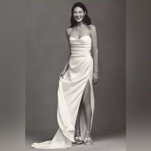 Jenny by Jenny Yoo Angelina Sweetheart Satin Wedding Gown